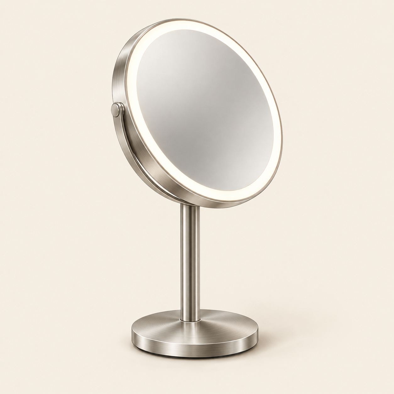 AI illustration representing simplehuman Sensor Mirror Trio — Brushed