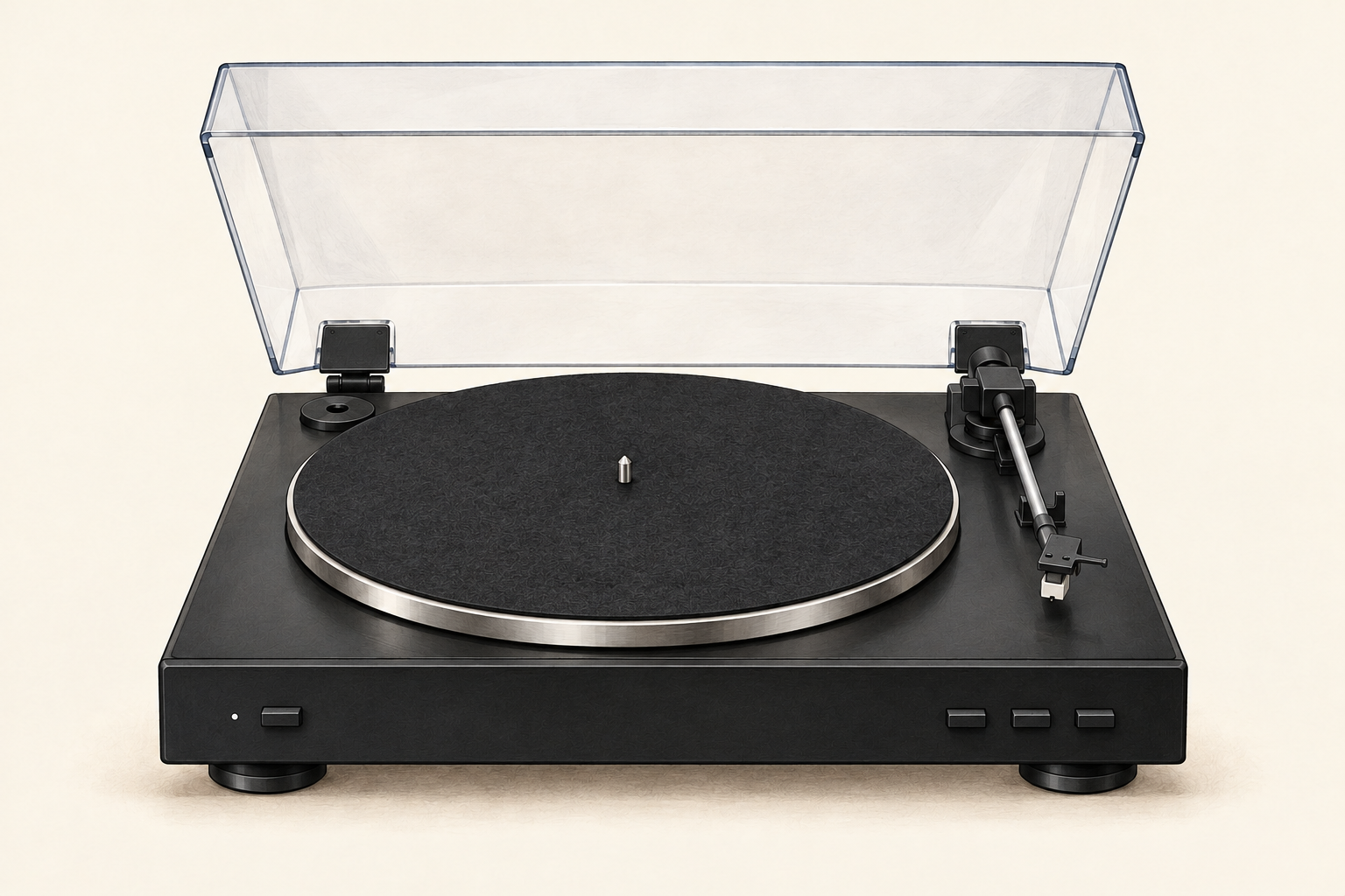 AI illustration representing Audio-Technica AT-LP60XBT-BK turntable